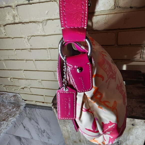 Euc Rare Vintage Coach Horse & Carriage Shoulder Bag Tote Purse - Picture 10 of 12